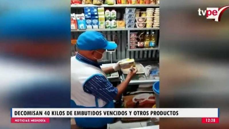 Los Olivos: decomisan más de 40 kilos de embutidos vencidos en mercado Conzac