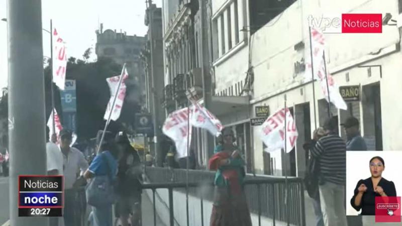 Centro de Lima marcha Día del Trabajo