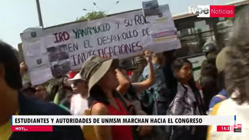 Estudiantes de San Marcos y Agraria protestan contra proyecto de ley que busca crear universidad en sus terrenos