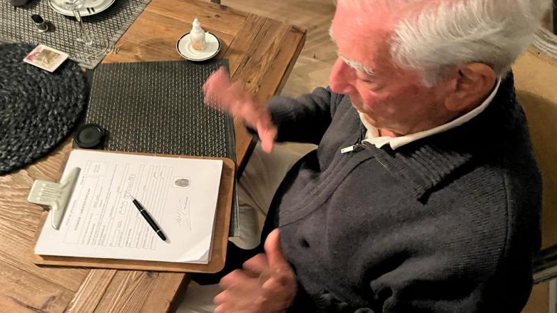 Mario Vargas Llosa Libertad Popular inscripción Premio Nobel de Literatura escritor 