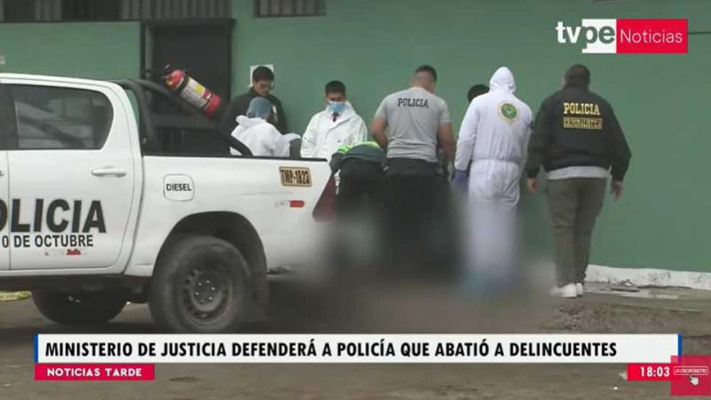 SJL Ministerio de Justicia policía  abatió a delincuentes 