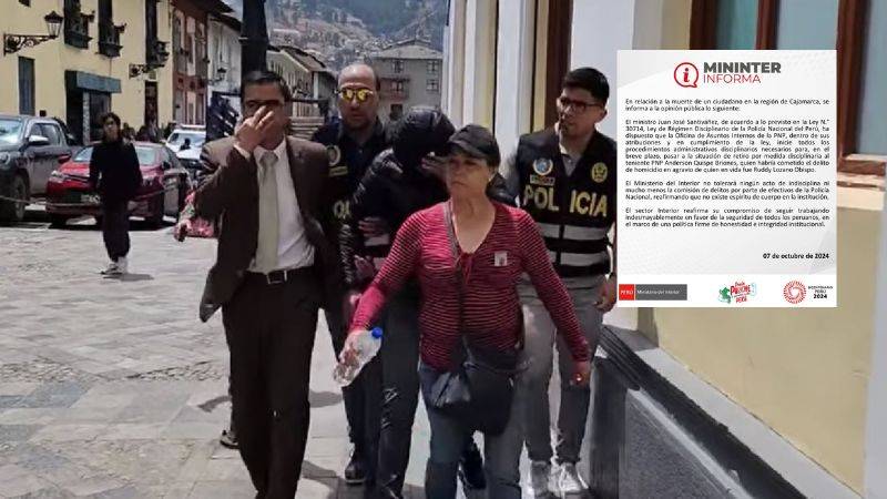 Ministerio del Interior dispone pase al retiro de policía que disparó a ingeniero en Cajamarca