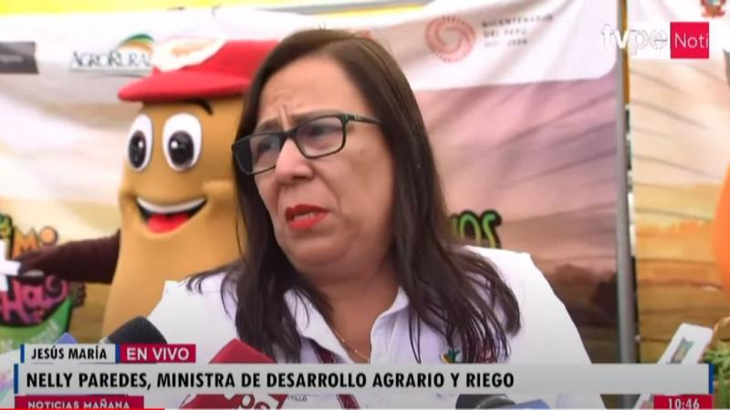 Nelly Paredes Midagri Ministerio de Desarrollo Agrario y Riego moción de interpelación contrataciones irregulares Con Punche Perú