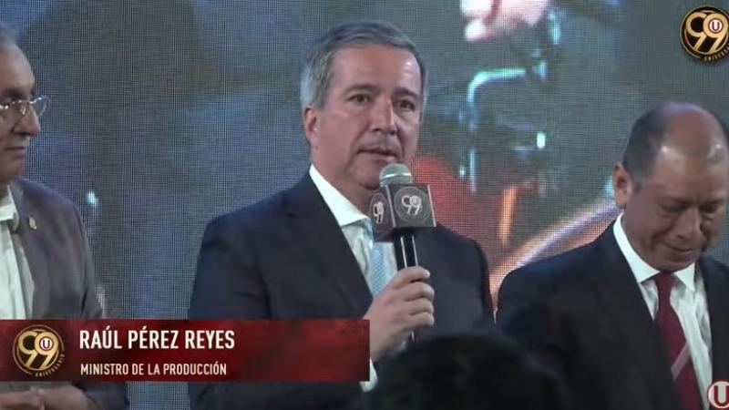 Ministro de la Producción saluda a la ‘U’: “Perú tiene 202 años de república y Universitario estuvo en 99 de ellos”