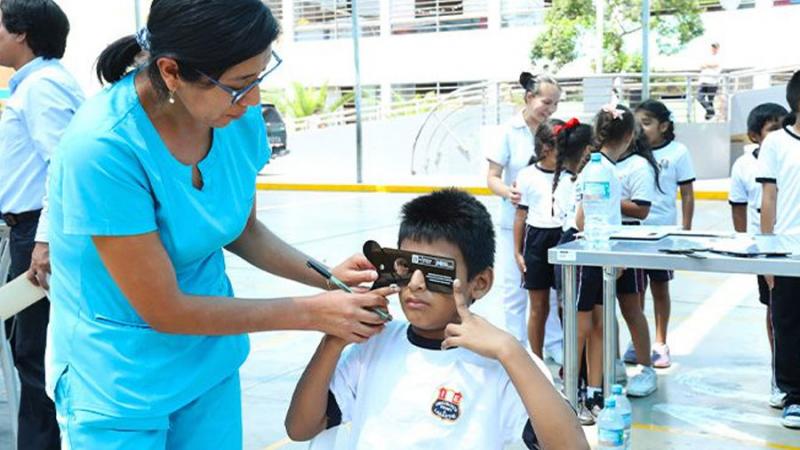 Minsa lanzó campaña de tamizaje y detección de errores refractivos para niños en edad escolar