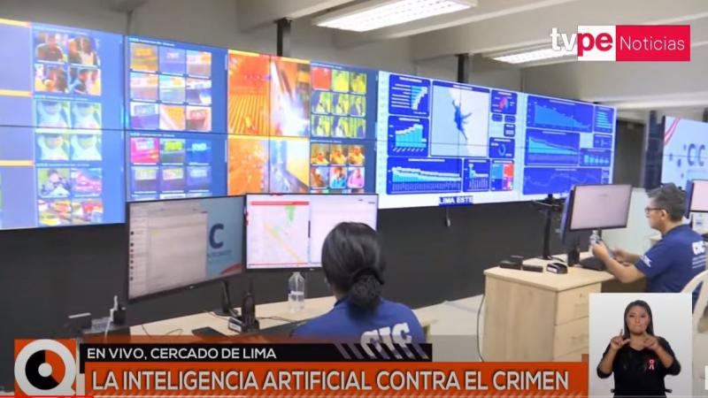 Municipalidad de Lima cámaras de seguridad Inteligencia artificial IA Central de emergencia 105 PNP Fiscalía 