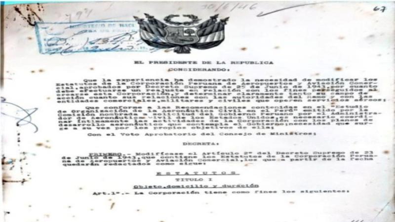 Ministerio de Cultura declara Decretos Supremos del ex-Ministerio de Hacienda y Comercio como Patrimonio Cultural de la Nación