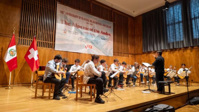 Embajada de Perú en Suiza: Ofrecen concierto por los 140 años de las relaciones diplomáticas