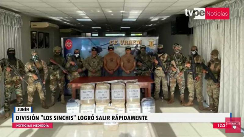 Junín: droga decomisada operativo