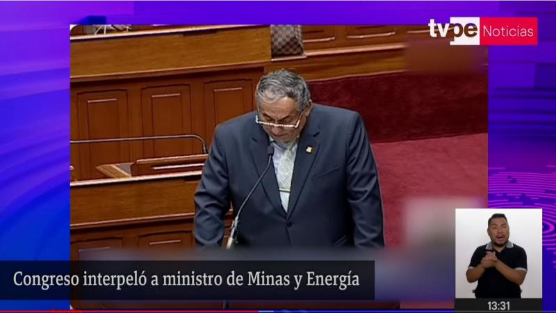 Óscar Vera ministro de Enegía y Minas
