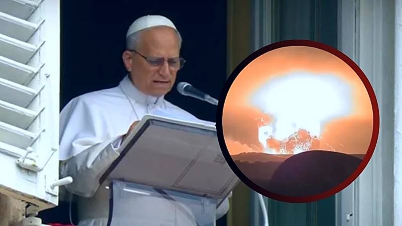 papa León bombardeo ataque israel irán