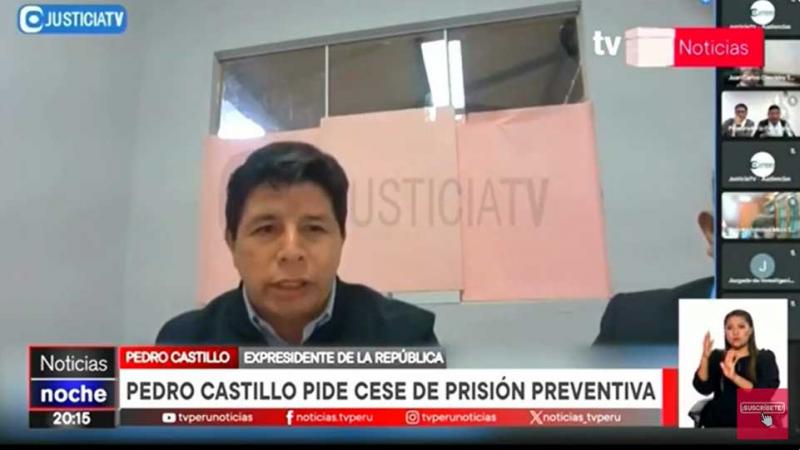 Pedro Castillo Poder Judicial cese de prisión preventiva 