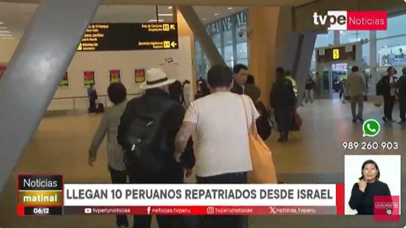 Cancillería 10 connacionales repatriados Israel