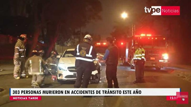 PNP accidentes de tránsito Lima fallecidos