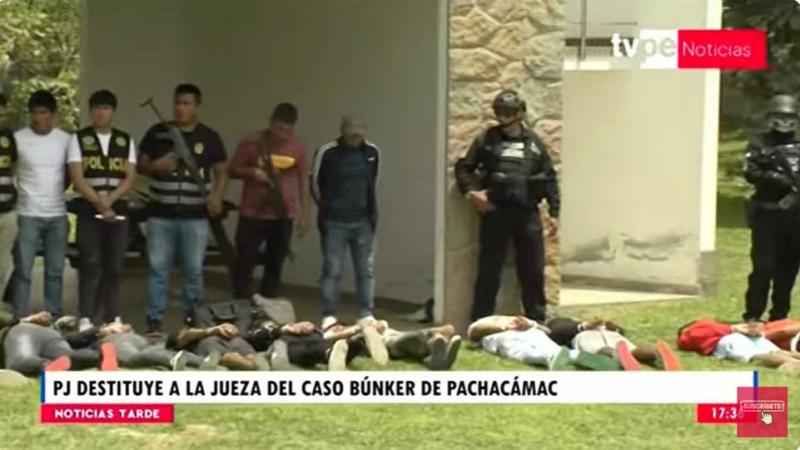Poder Judicial  jueza  caso 'Bunker de Pachacámac'