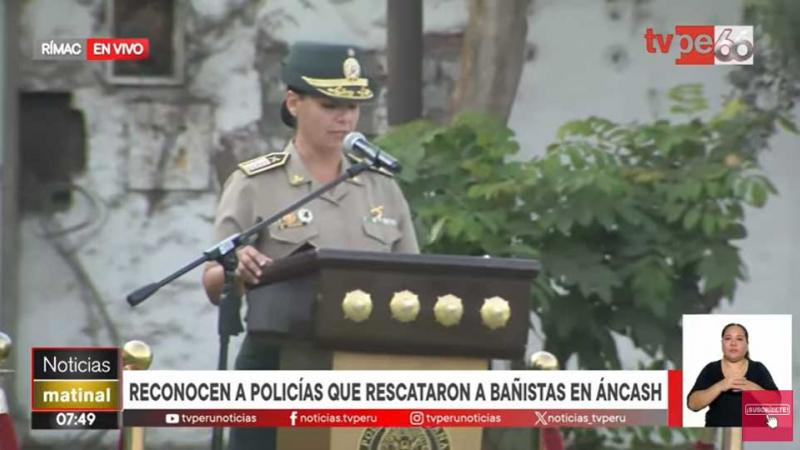 Áncash: ministro del Interior PNP bañistas