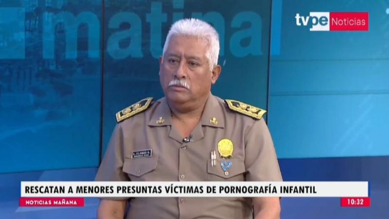 Policía Nacional Luis Flores Pornografía infantil banda criminal