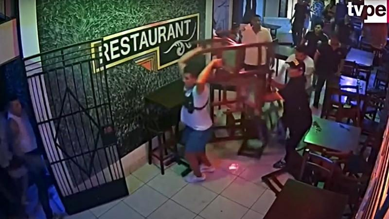 Bar pelea gresca serenazgo acuchillado colombianos