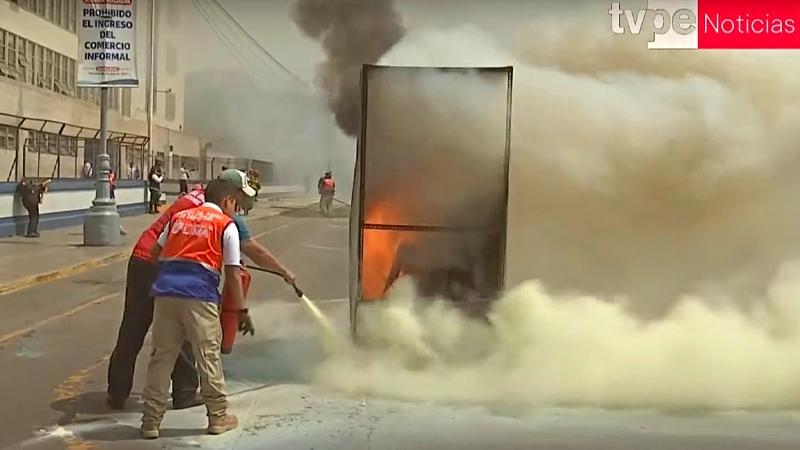 Simulacro Mesa redonda contra incendios