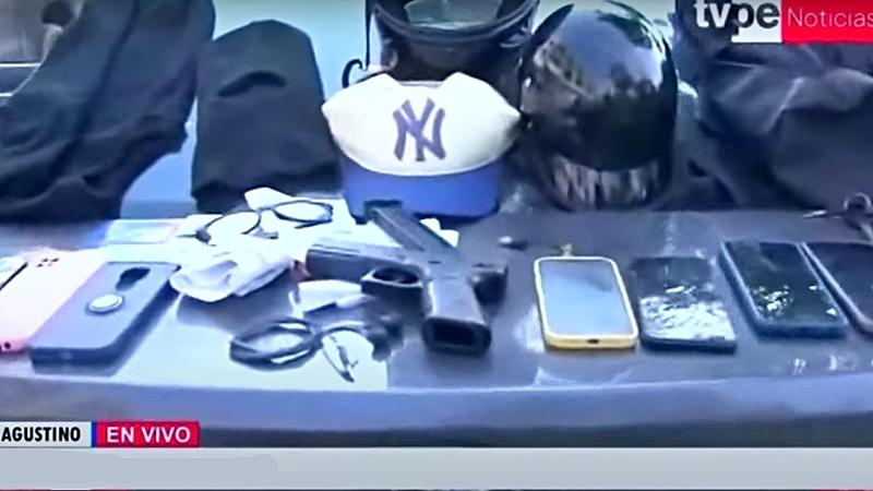 PNP robo celulares raqueteo moto lineal