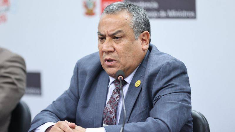 Premier reafirma liderazgo de la presidenta Boluarte y condena campañas desestabilizadoras contra el Ejecutivo
