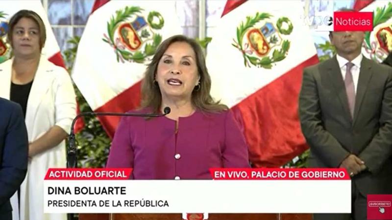 Presidenta Dina Boluarte denuncia fiscal de la nación