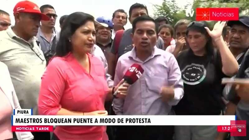 Piura: maestros protesta pagos