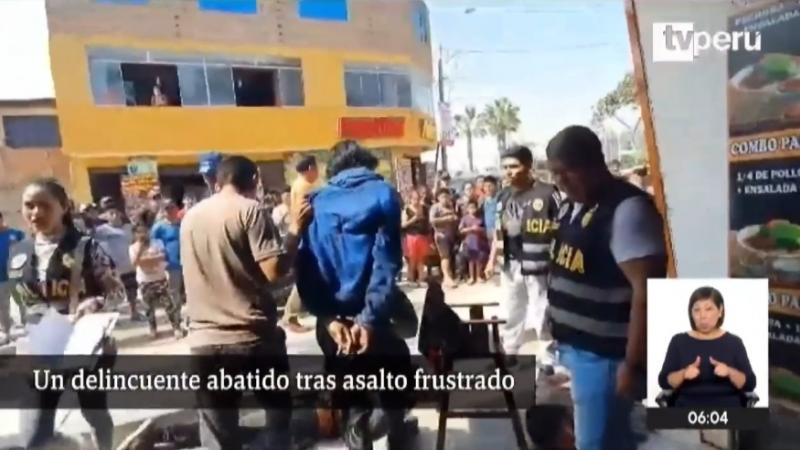 Puente Piedra Policía Nacional pollería asalto