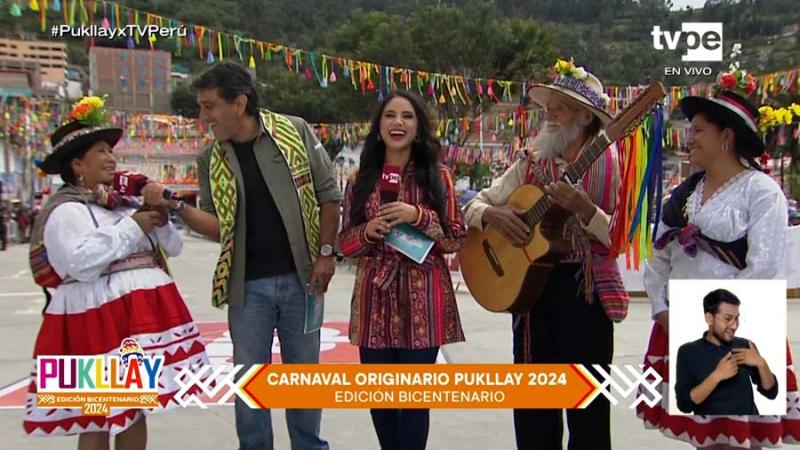 Manolo del Castillo y María Fernanda Montenegro en el Pukllay 2024 en Andahuaylas
