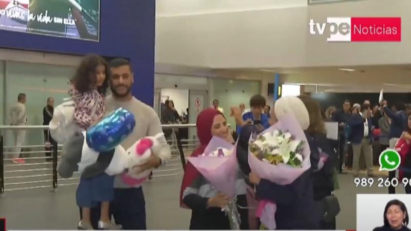 Peruanos evacuados de Israel