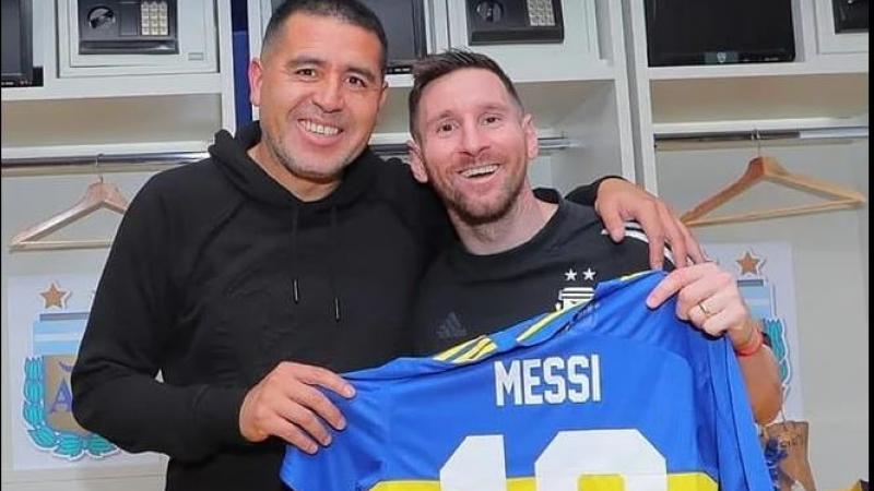 Juan Román Riquelme Lionel Messi La Bombonera partido de despedida
