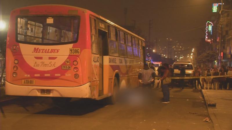 San Juan de Lurigancho Bus accidente de tránsito transporte público Policía