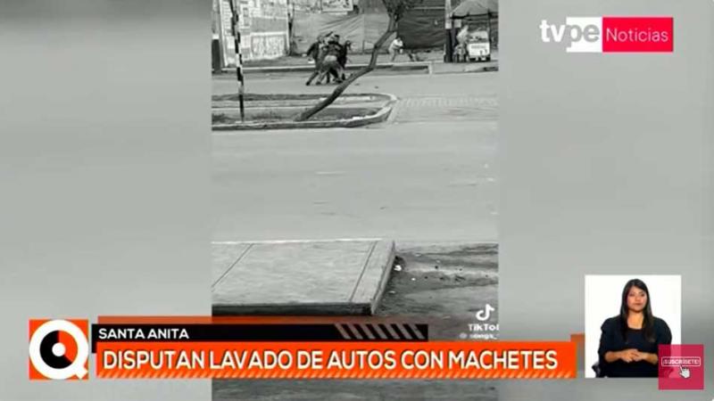 Santa Anita ciudadanos extranjeros enfrentamiento machetazos