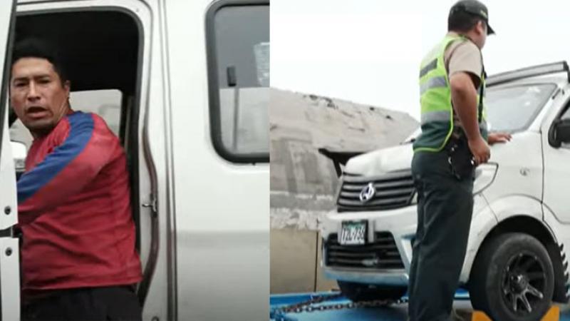conductor informal agrede a efectivo policial en Villa El Salvador