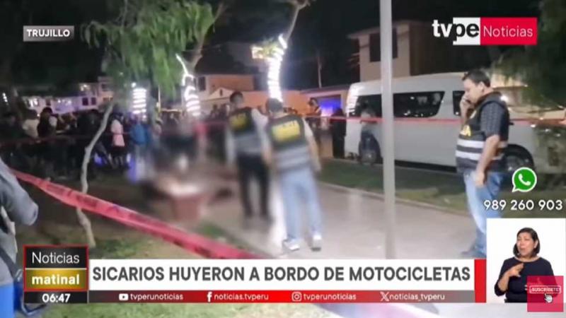 Trujillo padre y sus dos hijos asesinato parque
