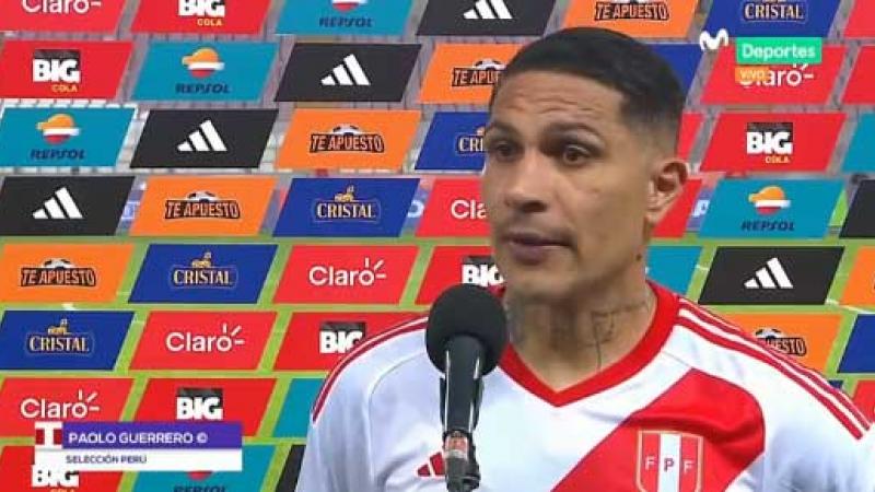 Paolo Guerrero tras el Perú vs. Brasil