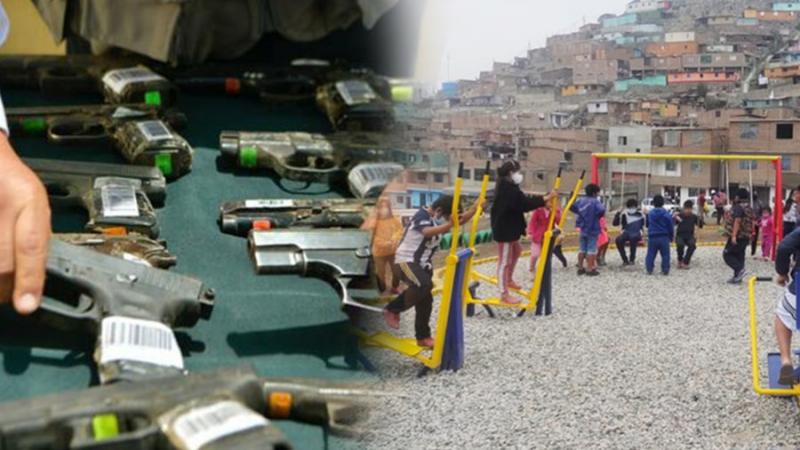 Sucamec armas de fuego juegos infantiles Confiscación