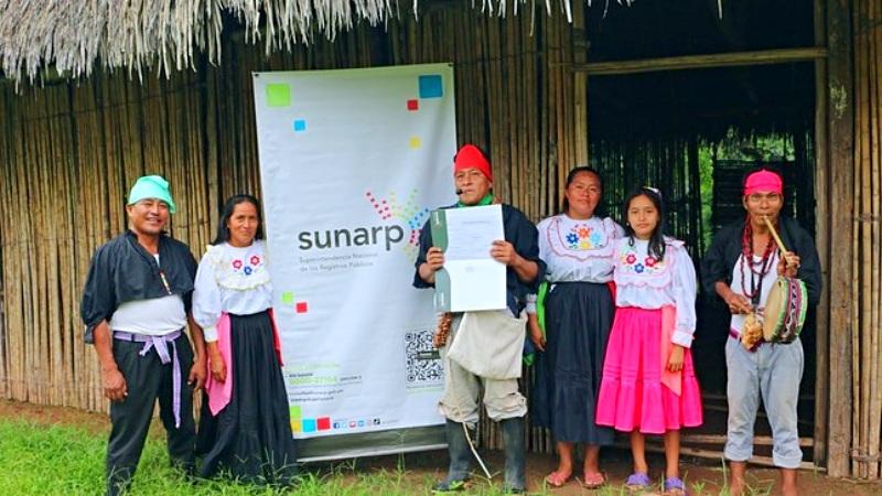 Sunarp comunidades indígenas Loreto Tarapoto