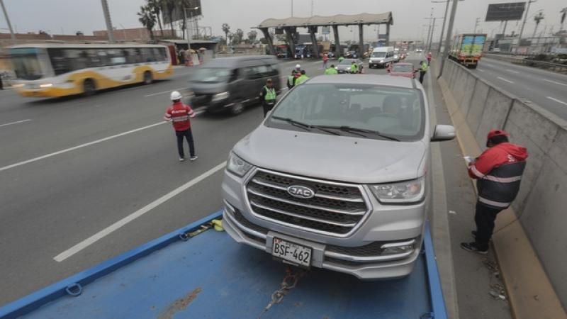 sutran fiscalización transporte informal panamericana sur