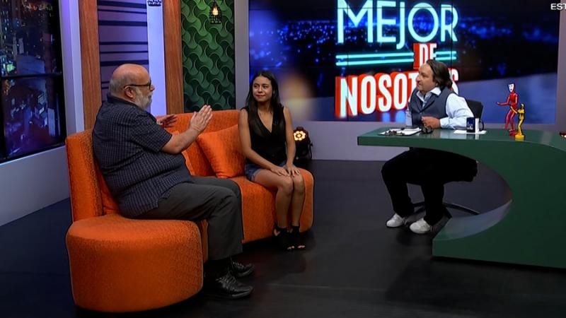Alberto Ísola y Yaremís Rebaza con Gonzalo Torres