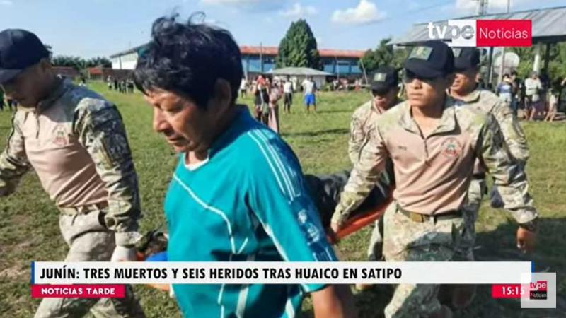 Junín: tres turistas fallecieron tras ser arrastrados por huaico en Satipo