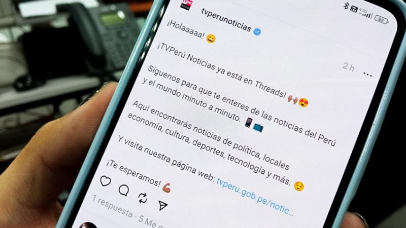 TVPerú Noticias Threads Twitter Instagram Facebook Mark Zuckerberg Redes sociales Tecnología