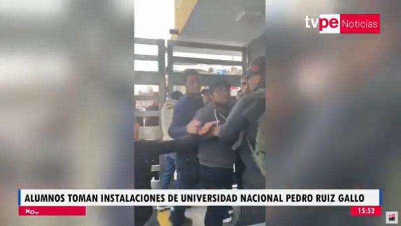 Lambayeque: estudiantes toman la Universidad Nacional Pedro Ruiz Gallo 
