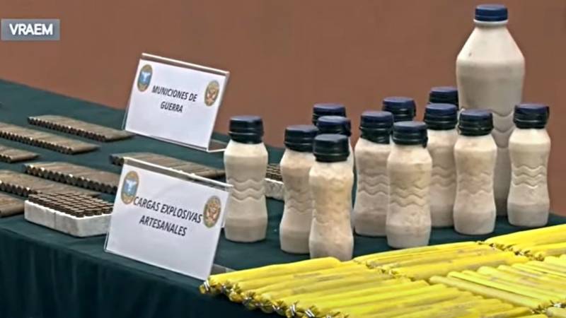 yogurt vraem explosivos terroristas