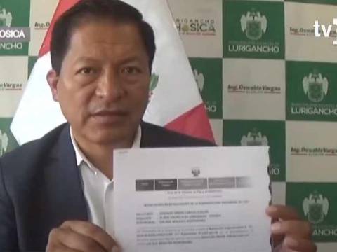 Lurigancho-Chosica: alcalde Oswaldo Vargas amenazas de muerte 