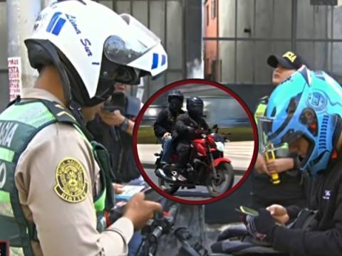 dos personas en moto multa mtc pnp