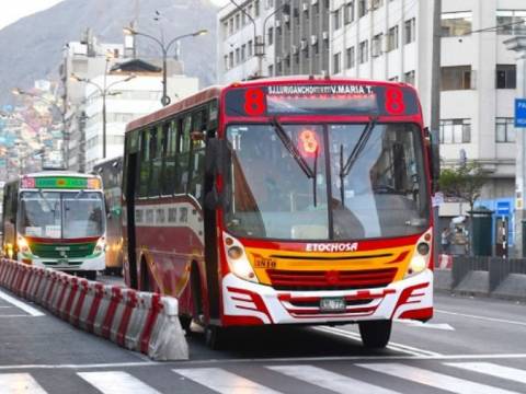 Mayoría de usuarios en Lima y Callao se movilizan en 507 rutas autorizadas de transporte público convencional