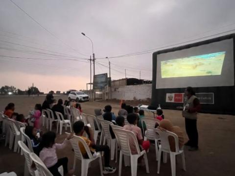Ministerio de Cultura llevó cine peruano a los ciudadanos de Cerro Azul