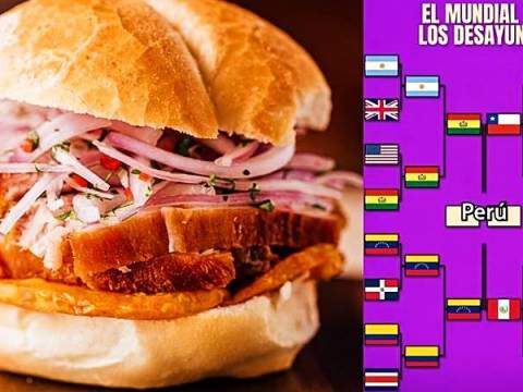 pan con chicharrón tamal chile perú venezuela mundial de desayunos