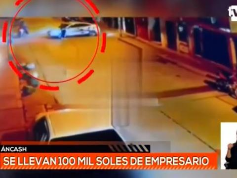 roban a empresario en áncash